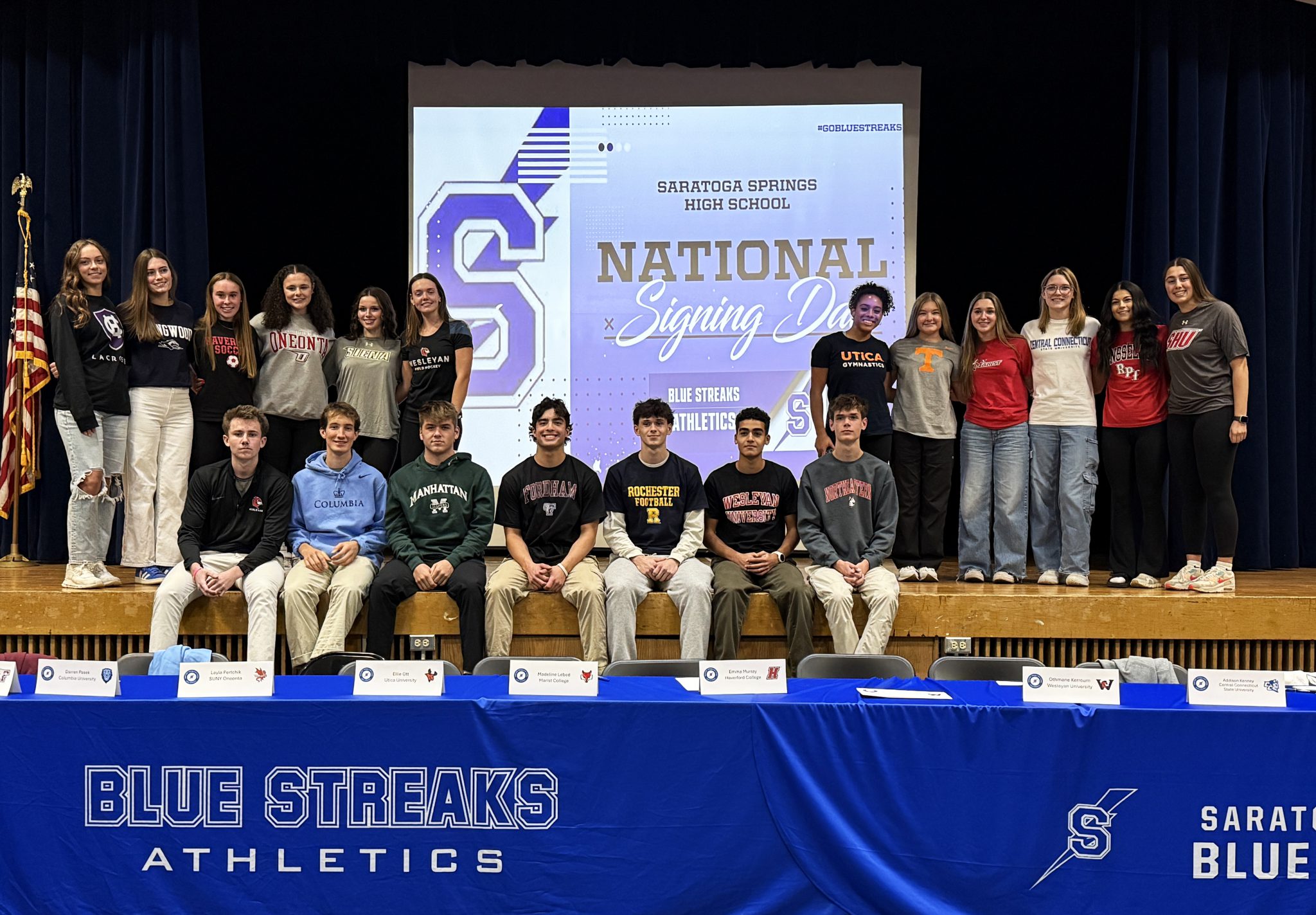 SSHS Celebrates National Signing Day for 19 StudentAthletes Saratoga